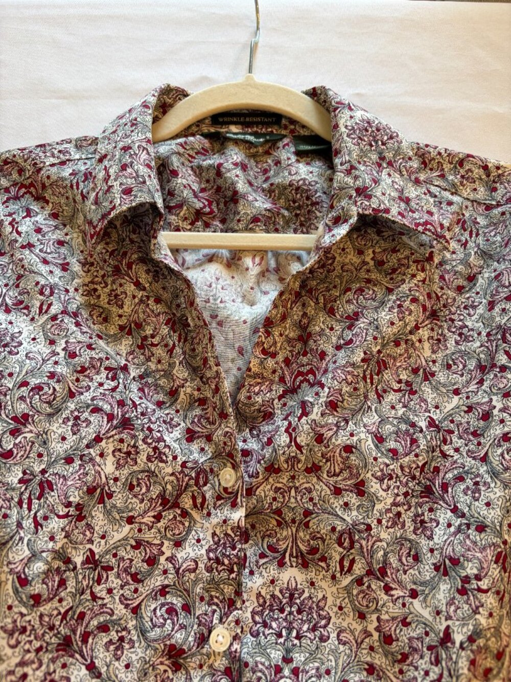 Ladies Long Sleeve Eddie Bauer Large Wrinkle Resistant Shirt - Picture 6 of 12